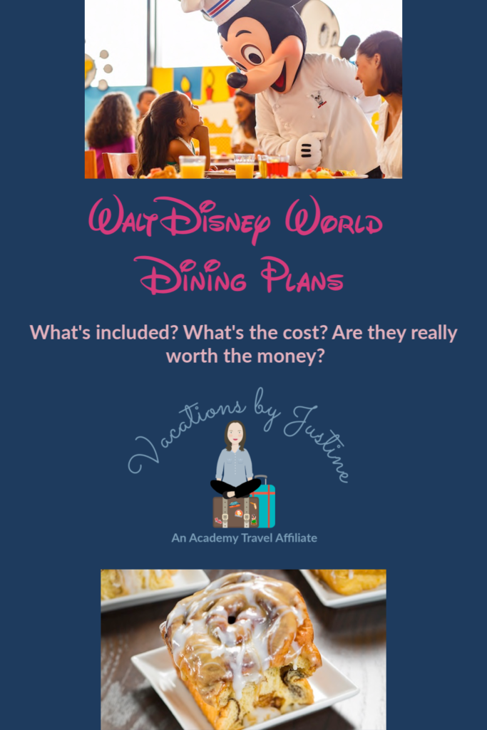 Disney Dining Plans, what is included in the disney dining plan, how much do the disney dining plans cost, how does the disney dining plan work, what is a table service credit, what is a quick service credit, are disney dining plans worth the money, are disney dining plans worth the cost