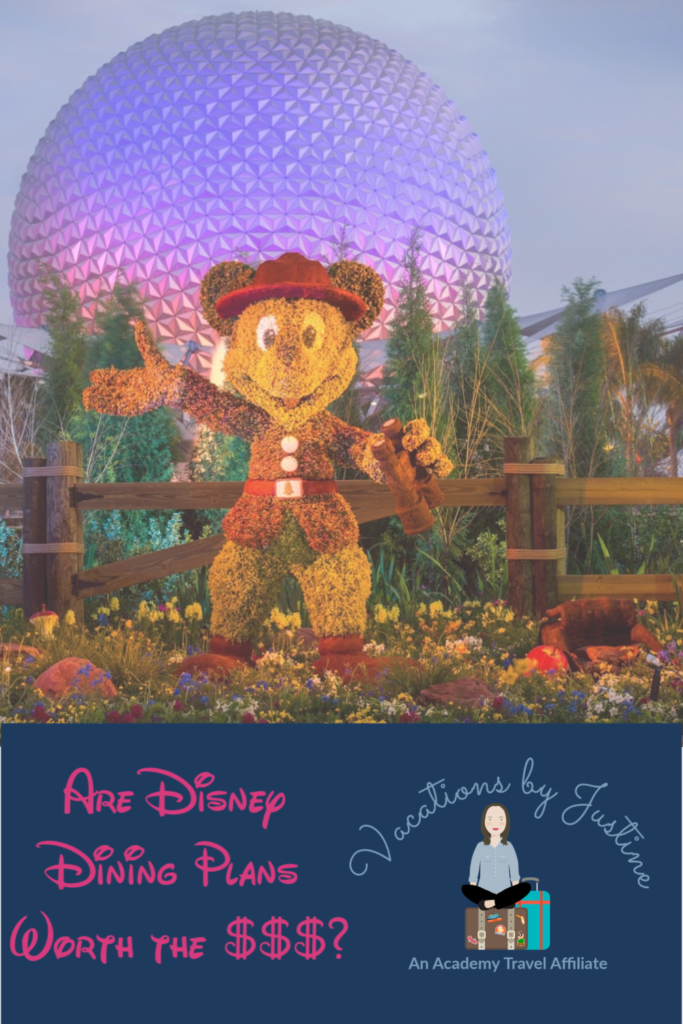 Disney Dining Plans, what is included in the disney dining plan, how much do the disney dining plans cost, how does the disney dining plan work, what is a table service credit, what is a quick service credit, are disney dining plans worth the money, are disney dining plans worth the cost