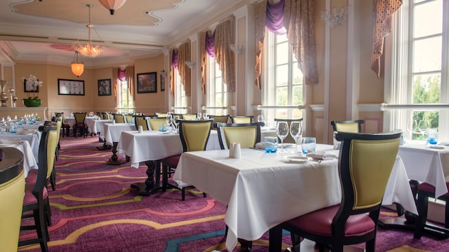 Monsieur Paul's Restaurant in the French Pavillion at Epcot, one of the Walt Disney World theme parks
