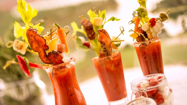 Bloody Mary drinks at California Grill Brunch