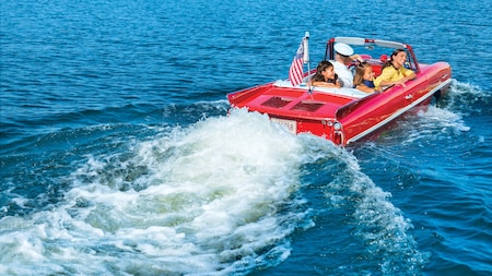 Vintage Amphicar ride at Disney Springs